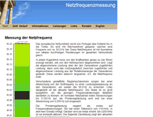 Tablet Screenshot of netzfrequenzmessung.de